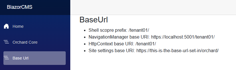 Base url retrievement