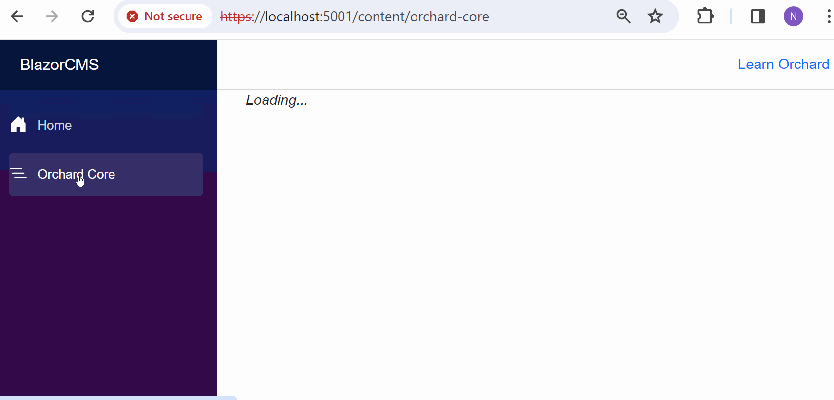 Sendering Orchard Content in Blazor App
