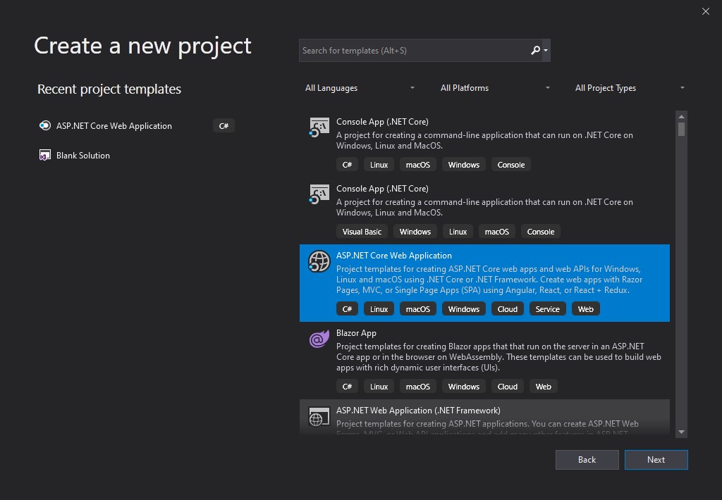 New project