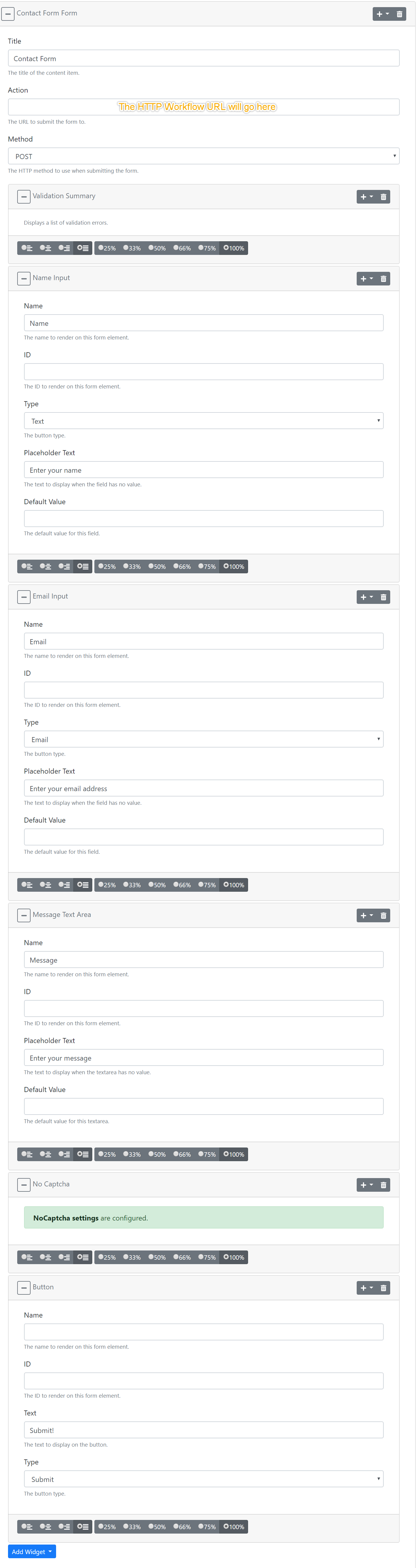 Contact Form - Expanded