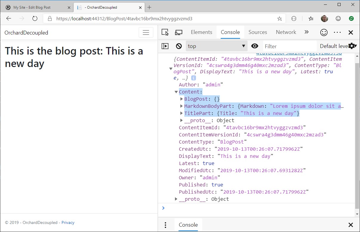 Console Log